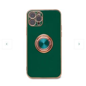 Green and Gold Phone Case with Ring Holder
iPhone Max